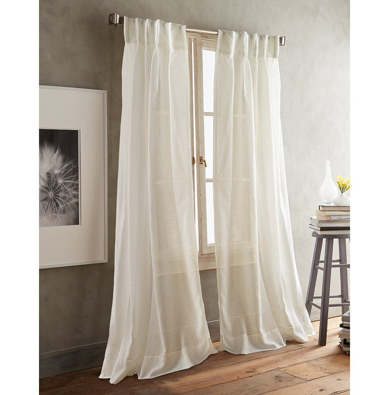 Paradox Inverted Pleat Solid Sheer Curtain Panels & Reviews AllModern
